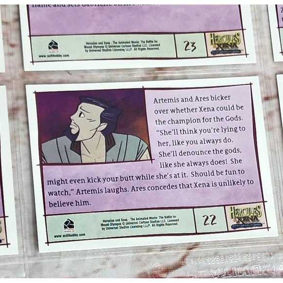 Hercules & Xena The Battle Of Mount Olympus Collectible Trading Card Bundle 19-2 - Picture 6 of 16